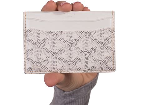 goyard saint-sulpice card wallet price|white goyard card holder.